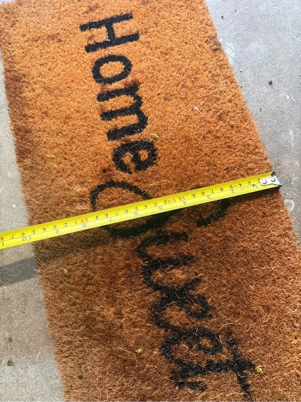 'Home Sweet Home' Brown Coir Door Mat